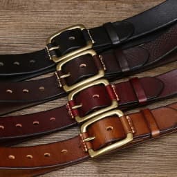 3.8CM Pure Cowhide High Quality Genuine Leather Belts for Men Brand Strap Male Brass Buckle Fancy Vintage Jeans Cowboy Cintos