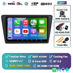 Android 16 Carplay Car Radio For VW Skoda Rapid 2013 2014 2015 2016 2017 2018 2019 Seat Toledo 2015 - 2018 GPS Multimedia Stereo
