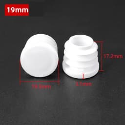 5~100Pcs 13mm~114mm White Round Plastic Blanking End Caps Chair Legs Tube Pipe Inserts Plug Bung Dust Cover Furniture Parts