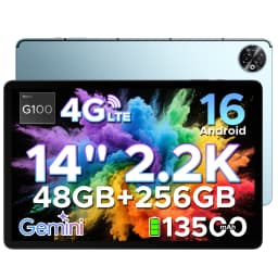 DOOGEE Tablet PC 2 in 1 Tab E3 Max Gmini AI 14 "screen 2.2K Battery mAh Android 16 48Go(8 + 40) 256 Go Helio G100 AI Tablet