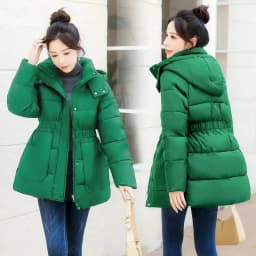 Ladies Down Cotton Jacket 2025 Hooded Loose Comfortable Women's Winter Parka Coat Korean Version Thicken Female Outerwear