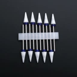 10pcs Ceramic Nail Drill Bits Set Milling Cutter for Electric Manicure Bit Flame Corn Files Pedicure Machine Polish Accesoires