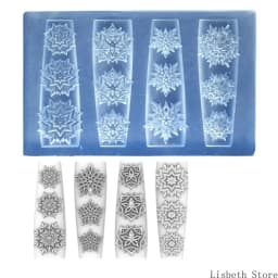 Flexible Silicone Carving Flower Art Mold for Crafting Intricate 3D Floral Designs in DIY Projects