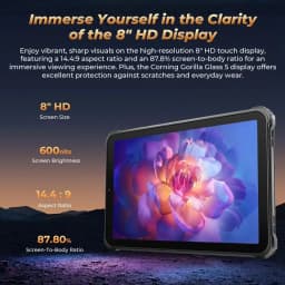 Oukitel RT3 Pro Rugged Tablet PC 4GB+128GB 8" HD IPS Screen 5150mAh Battery 16MP Camera Android 14 Support Dual SIM 4G