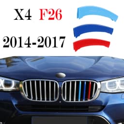 3Pcs Car Grille Trim Strip For BMW X1 X2 X3 X4 X5 X6 X7 E84 F48 F49 F39 E83 F25 G01 F26 G02 E70 F15 E53 G05 E71 E72 F16 G06 G07