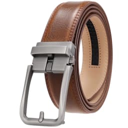 Plyesxale Real Leather Belts For Men Mens Belts Luxury Ratchet Dress Belt With Automatic Buckle Retro Waist Strap Male B1094