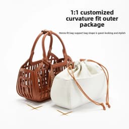 Hollow Bag Organizer Insert for MiuuuuuM Leather Basket S Woven Canvas Storage Bag Support Storage Inner Liner Bag Accessories