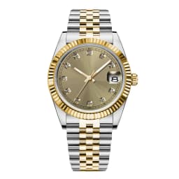 Custom Logo NH35 Movement Men Watch 36mm/39mm Diamond Bezel Diamond Dial Sapphire Crystal 100M Waterproof Mechanical Wristwatch