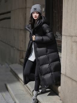 Winter High Quality Long Hooded Down Jacket Women White Duck Down Warm Thick Outwear Female Loose Parker Knee Length Down Jacket
