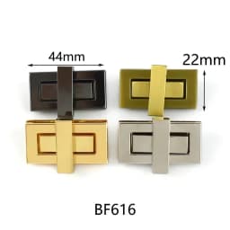 2Pcs Metal Bag Lock Buckles Turn Twist Locks for Women's Handbag Shoulder Bags Closure Latch Clasp DIY Hardware Accessories