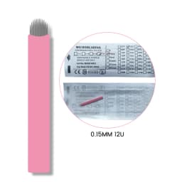 Nano Microblading Needles 0.15MM Tattoo Eyebrow Blades Microblade Embroidery Agulha Nanoneedles For 3D Hair Strokes 50PCS