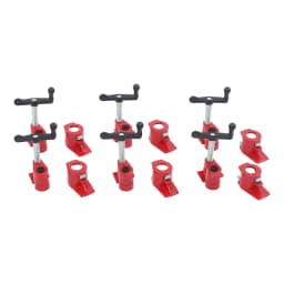 8-piece/6-piece Set Wood Glue Pipe Clamps Set Heavy Duty Cast Iron Quick Tensioner Pipe Clamps 3/4 inch for Woodworking