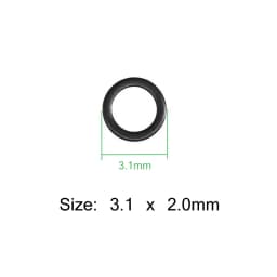OUZEY 100Pcs Carp Fishing Round Connector Rig Ring Stainless Steel Quick Change Matt Black O rings Fishing Tackle Accessories