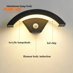 18W Sensor Outdoor Waterproof Wall Lights Garden Porch Wall Lighting LED Wall Lamps Aluminum AC86-265 AU64