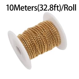 2mm/3mm Stainless Steel Box Chain Square Rolo Cable Wheat Chain For Diy Necklace Braclet Jewelry Making