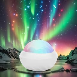 Control USB LED Galaxy Projector Lamp 360° Auto Rotating Ball Atmosphere Night Lights Remote Northern Light for Room Party Decor