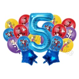 The Amazing Digitals Circus Digit 1-9 Balloons Kids Kawaii Birthday Decoration Baby Shower Gender Reveal Party Supplies Gift New
