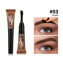 Eyebrow Tattoo Tint Semi Permanent Brow Tint Long-lasting Waterproof Natural Brown Liquid Eye Enhancers Brow Tattoo with Brush