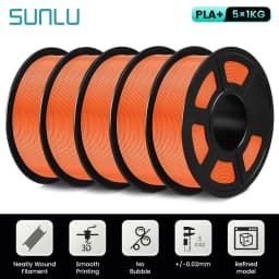 SUNLU 5KG PLA Plus/Clear/AntiString Filament 1.75mm 1kg Spool (2.2lbs) Neatly Wound Filament Fit Most FDM Printer