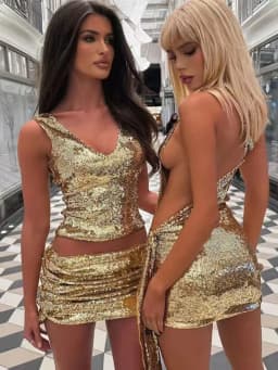 Burgundy Sequin One Shoulder Backless Mini Dress Sexy Women's Metal Buckle Ruched Dresses Summer Evening Cocktail Black Gold Red