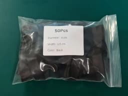 Diameter 4cm Black Wide Elastic Rubber Bands For Packing Packaging Office Supply