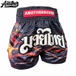 Fire Snake Muay Thai Shorts Quick Dry Elastic Waist Boxing Fight Shorts for Kickboxing MMA Gym Sparring Training Daily Bottoms