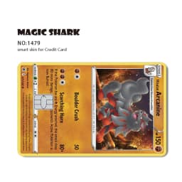 2026 New Charizard Blastoise Bulbasaur Eevee Metwo Sticker Film Skin Cover for Credit Debit Card