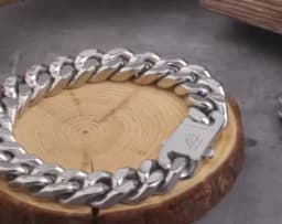 Never fade stainless steel link chain bracelet