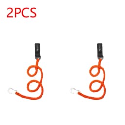 5-1PCS Elastic Kayak Canoe Paddle Leash Safety Boat Fishing Rod Pole Coiled Lanyards Anti-Lost Rope Rowing Kayak Paddle Leash