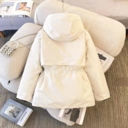 New Ladies Down Cotton Jacket 2026 Hooded Thicken Warm Lady Outerwear Long Sleeve High Quality Women's Winter Parka Coat