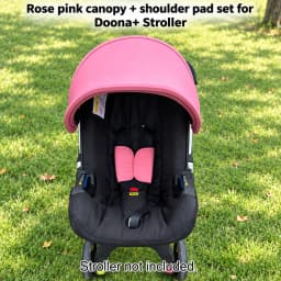 3-Piece Replacement Canopy & Shoulder Pads Compatible With Doona+ Car Seats And Strollers - Soft Fabric Thickened Design
