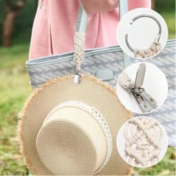 Fashion Woven Hat Clip, Bag Accessory Hat Fixing Clip, Travel Hat Clip, Multifunctional Luggage Clip, Bag Decoration, Hat Hanger