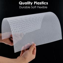 DIY Handmade Plastic Canvas Sheet Plastic Mesh Canvas Sheets Eye Mesh for Embroidery Acrylic Yarn Crafting Crochet Projects