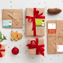 200-500 Pcs Christmas Tags Self Adhesive Gift Tags for Xmas Presents Christmas Name Labels Stickers for Wrapping Paper Birthday