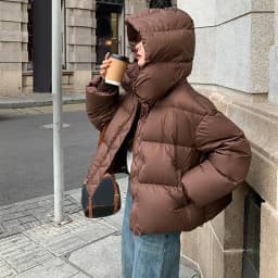 2025 New Winter Down Cotton Jacket Thick Warm Parkas Women Hooded Puffer Coat Loose Casual Overcoat Short Coat Female Outerwear