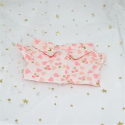 1PC Cotton Doll Shirt Pants For 20 cm American Doll Cute Mini Clothes Collar Coat Star Doll Clothes Suit Doll Accessories