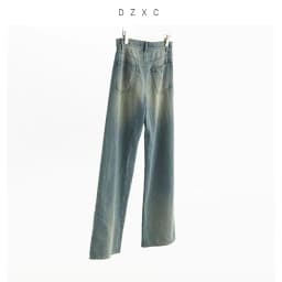 A Must-Have for Pear-Shaped Figures~ High-Waisted Casual Jeans, Cotton and Linen Wide-Leg Pants That Cover the Body, Women's Long Pants, New Spring 2026 Style