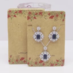 Hot Sale 50Pcs Multi-Style Jewelry Set Package Card 6*9cm Flower/Marbling Design Necklace Earring Pendant Package Card