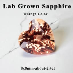 Lab Grown Sapphire Heart Shape Cornflower Color High Quality for DIY Jewelry Making Ring Main Materials Certificate