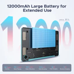 DOOGEE AORLYM P12 Pro Tablet 48GB+256GB Gemini AI 12" 2.4K 120Hz Display 12000mAh Large Battery UNISOC T7300 Widevine L1 4G Dual SIM Android 16 Smart Pad