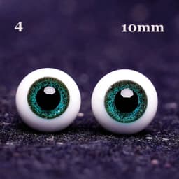1pair 8mm 10mm 12mm 14mm Blue Black Glass Eyes Eyeball For BJD Doll DIY Doll Making Crafts Accessories Safety Animal Toy
