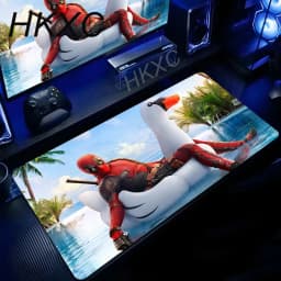 Marvel Deadpool Anime Mouse Pad Office PC Gamer Cabinet Mouse Mat Laptop 900x400 Keyboard Mousepad Extended Desk Mat Cool Carpet