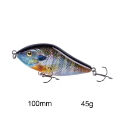 Hanlin Slow Sinking 10cm 45g Glider Jerkbait Wobblers for Big Game Fishing Pike Musky Fishing Lure Buster Artificial Bait Tackle