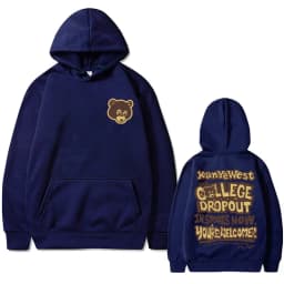 Best Famous Kanye West The College Dropout Graphics Hoodie Men Women's Hip Hop Rap Vintage Hoodies Male Casual Oversized Clothes