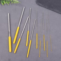 Ultra-fine Diamond Cylindrical File 1.0/1.2/1.5/2.2/3.8/4.8/5.8mm Diameter Reaming File Grinding Tool Jade Alloy Assorted File