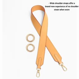 EverToner Wide Shoulder Strap Adjustable Replacement Bag Strap Double-sided Solid Color For l-v neverfull Belts Bag accessory