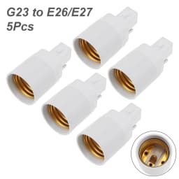 5pcs G24 G23 GU24 GU10 B22 to E26 E27 Lamp Base E26 E17 E12 to E14 Lamp Holder Converter Socket Adapter For LED Corn Bulbs Light
