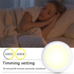 RGB Color Under Cabinet Light Wireless LED Light Remote Control 12 Color Touch Dimmable Night Light for Kitchen Closet Counter