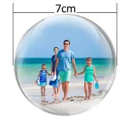 3D Video Crystal Ball DIY Memory Art Glass Ball Lamp Spherical Pixel Display 2.7inchs Screen 4GB Videos Player for Gift