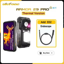 Ulefone Armor 29 Pro Thermal Version 5G AI Rugged Phone 16GB+512GB 6.67“ Android 15 64MP Night Vision Dimensity 7400 Cellphone